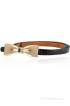 Calvino Girls Casual, Evening/Party Black Artificial Leather Belt(Black)